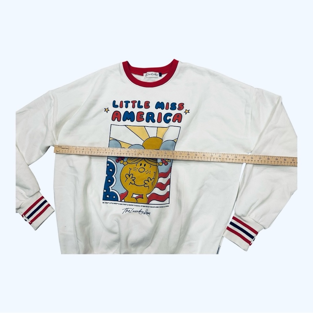 NWOT The Laundry Room Little Miss America Sweatshirt Medium - Picture 5 of 5